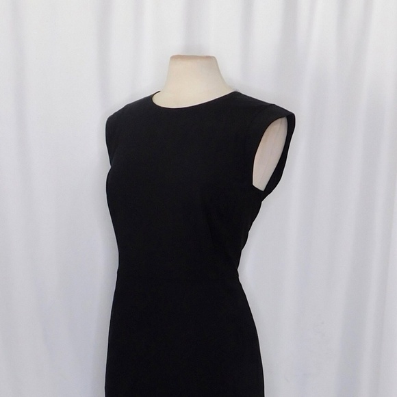 NWT!! J. CREW New Resume Tollegno Italian Wool Dress Solid Black Sheath Preppy 8 - Picture 7 of 15